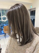 Toki. 髪質改善特化サロン-shiki- 戸塚 グレージュハイライト/白髪ぼかし/ミディアム/髪質改善