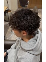 ハレ メンズサロン たまプラーザ(Hale) Hale波巻きツイストスパイラルパーマセンターパートたまプラーザ