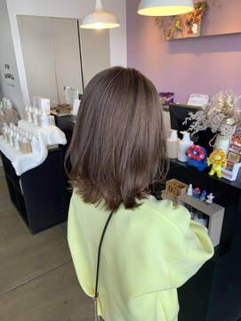 アヴァンス 北花田店(AVANCE) 【#オリーブベージュ】ブリーチダブルカラー×くびれミディアム
