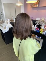 アヴァンス 北花田店(AVANCE) 【#オリーブベージュ】ブリーチダブルカラー×くびれミディアム