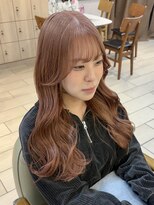 テトラ バイ ネオリーブ 横浜西口店(tetra by neolive)&nbsp;ピンクベージュ　ハイトーン　ロング　顔まわりカット　横浜★