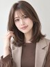 明るい白髪染め・エレガントグレーカラー+カット+リペアTM+炭酸スパ
