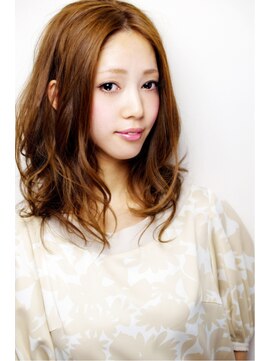 キープへアデザイン(keep hair design) 前下がりアンニュイウェーブ☆前髪なしのゆるふわスタイル
