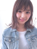 アドラーブル 長岡リップス旭岡店(adorable)&nbsp;外ハネセミディ★大人耳掛け無造作カール