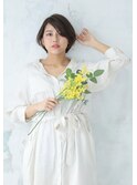 大人可愛いひし形シルエット/グラデーションカット/似合わせ前髪