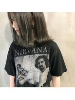 ミント(mint) 透明感!暗髪グレー&軽めロブ!!