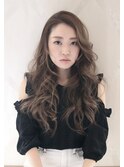 ロングレイヤー×シナモングレージュ