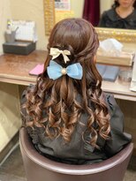 セットサロンエース(Set salon Ace) ハートの編み込みハーフアップ