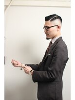 メリケンバーバーショップ フクオカ(MERICAN BARBERSHOP FUK)&nbsp;ソフトツーブロックフェザーマッシュくせ毛風パーマ2