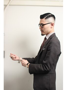 メリケンバーバーショップ フクオカ(MERICAN BARBERSHOP FUK) ソフトツーブロックフェザーマッシュくせ毛風パーマ2