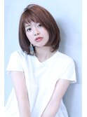 ショートバングレイヤーボブ-hair salon w-