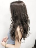 ダークグレージュ×シールエクステロング