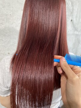 ガルボ ヘアー(garbo hair) #高知 #ブリーチしてもできるストレート #オイルストレート