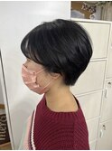 大人ショート/ダークトーン/耳掛けショート
