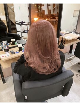 ラフ 難波店(LAFF) #グレージュカラー #ボブウルフ #黒髪 #ココアベージュ