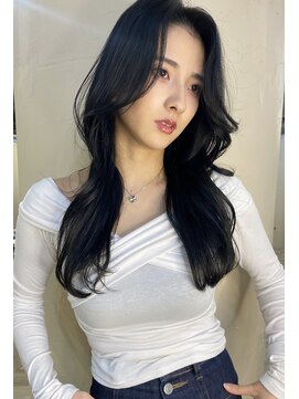 アリスバイアフロート 自由が丘(ALICe by AFLOAT) 大人可愛い黒髪ロングレイヤー