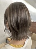 ハイライトカラー◎アイスグレージュ