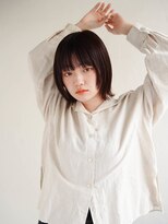 ムク 甲府(muku.)&nbsp;前髪/ココアベージュ/小顔に見せるヘア/オリーブグレー[甲府駅]