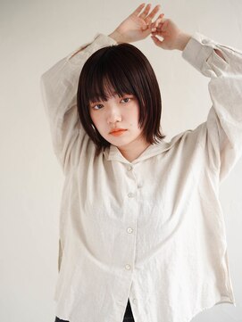 ムク 甲府(muku.) 前髪/ココアベージュ/小顔に見せるヘア/オリーブグレー[甲府駅]