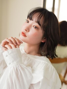 ジュール 大分(Joule) ミディアムヘア/斜めバング/グレージュカラー/大分駅