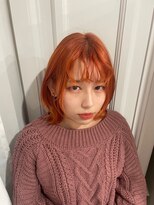 アオゾラヘアー 本店(AOZORA HAIR) orange/1bleach