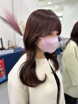 インク 市川店(inc) 韓国風くびれスタイル/レイヤー/ピンクブラウン/カシスレッド