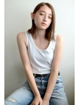 グリーン 渋谷(green) ワンレングス×外ハネミディ