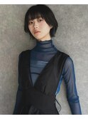 ブルーインナーカラー×ショートボブ 【藤原 由菜】