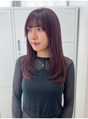 【akari担当】バーガンディ×レイヤーカット20代/30代/40代/50代