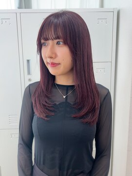 シーラス(cirrus) 【akari担当】バーガンディ×レイヤーカット20代/30代/40代/50代