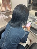 グラムテン 西尾店(gram)&nbsp;ハイライト＿ブルーブラック＿バレイヤージュ＿髪質改善＿237