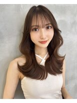 プアメリア 名古屋(Puamelia)&nbsp;くびれヘア♪顔まわりレイヤー シースルーバング