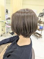 プールドゥマン 屯田(POUR DEMAIN)&nbsp;ショートボブ/グレー系アンブレラカラー/ハイライト/屯田