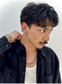 フェザーパーマメンズパーマサイドバックメンズショートカット