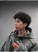 渋谷スパイキーパーマスパイキーショートパーマ刈り上げショート