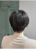 ショートヘア/くびれショート/白髪ぼかし/30代/40代/50代/