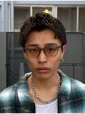 渋谷スパイキーショートアップバンクフェザーショートパーマ