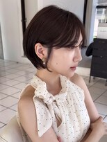 リノ 吉祥寺(Lino kichijoji) 大人かわいいショートボブ/耳掛けショートレイヤー/透明感カラー