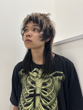 ナループロアツム(Nalu pu loa Tsum) デザインカラー/マレット/ウルフヘア/ブリーチカラー