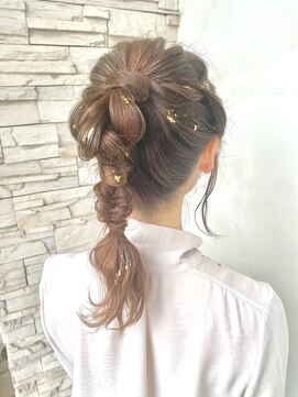 ココロヘアー ウィル 半田山店(Cocolo hair Will) 金箔×編みおろし