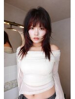 ネルケ 立川(nelke)&nbsp;デザインカラーシャドウルーツカラー裾カラーレイヤーカット