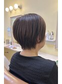 5歳若見え！大人女性に人気のふわっと、丸みショートヘア