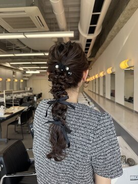 ヘアカロン 熊本下通店(Hair CALON) ヘアセット/結婚式ヘア/お呼ばれヘア/編み下ろし