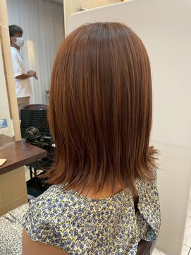 髪質改善/顔周りレイヤーカット/グレージュ[千葉/千葉駅]