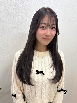 レイヤーカット/顔周りカット/ロングレイヤー/髪質改善