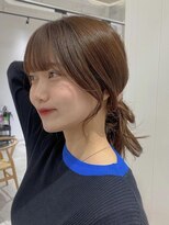 ビューバイネオリーブ 用賀店(Beau'r by neolive) くびれヘア縮毛矯正アプリコットオレンジ夏ハイライト《用賀》