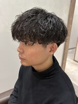 コウキカミヤ 栄(KOUKI KAMIYA)&nbsp;シャドウパーマ/メンズマッシュ/メンズパーマ/メンズカット