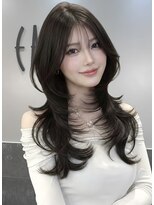 アース 豊橋店(HAIR&MAKE EARTH)&nbsp;20代30代◎冬の暗めカラー×ハッシュカットで小顔美人