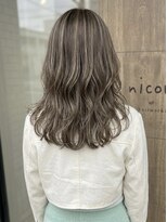 ニコリヘアワークス(nicori hair works)&nbsp;セミロング×ウェーブ2