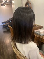 ワイエスパーク 代官山店(Y.S.PARK)&nbsp;艶っぽ外ハネミディへア【切りっぱなしロブ/ヘアセット/代官山】